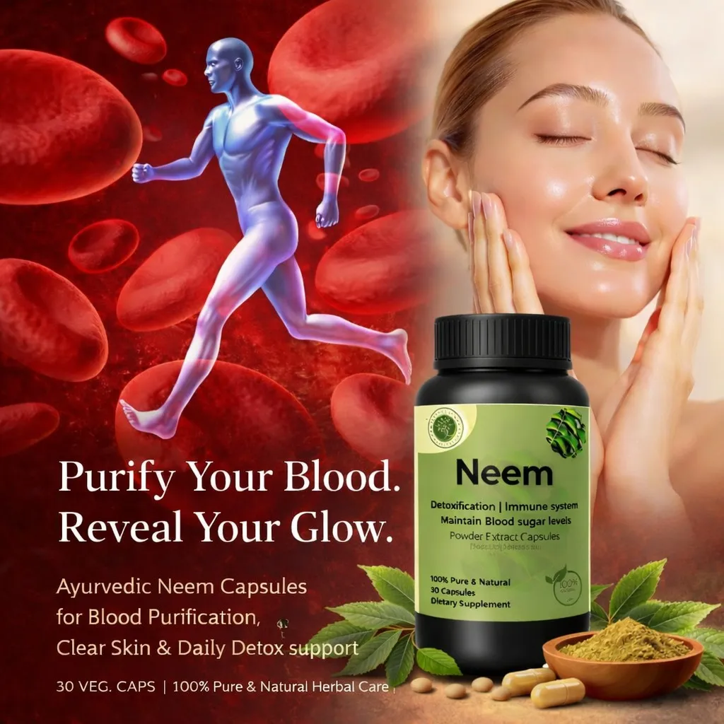 Neem Capsules – Natural Blood Purifier & Skin Support