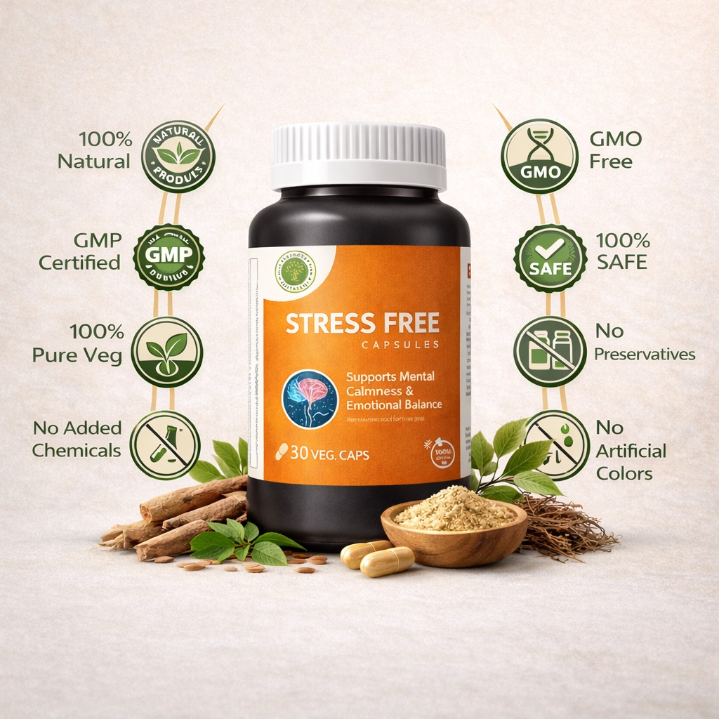 Stress Free Capsules – Natural Calm & Relaxation Support