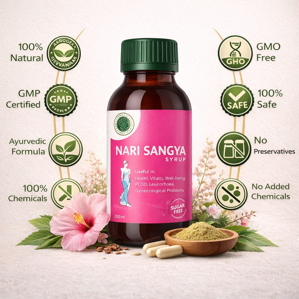 Nari Sangya Syrup – Ayurvedic Women’s Hormonal Support