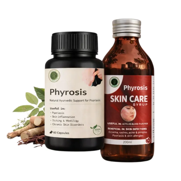 Phyrosis Skin Care Syrup and Capsules
