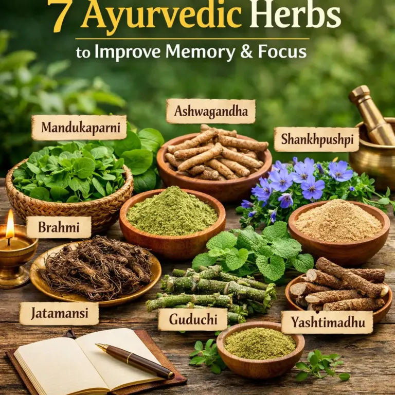 7 Ayurvedic Herbs That Improve Memory and Focus Naturally, brain ayurveda