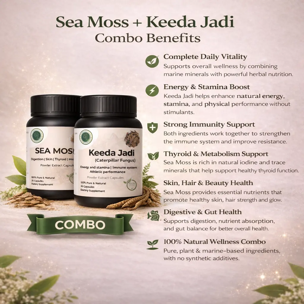 Keeda Jadi & Sea Moss Combo - Natural Strength Booster