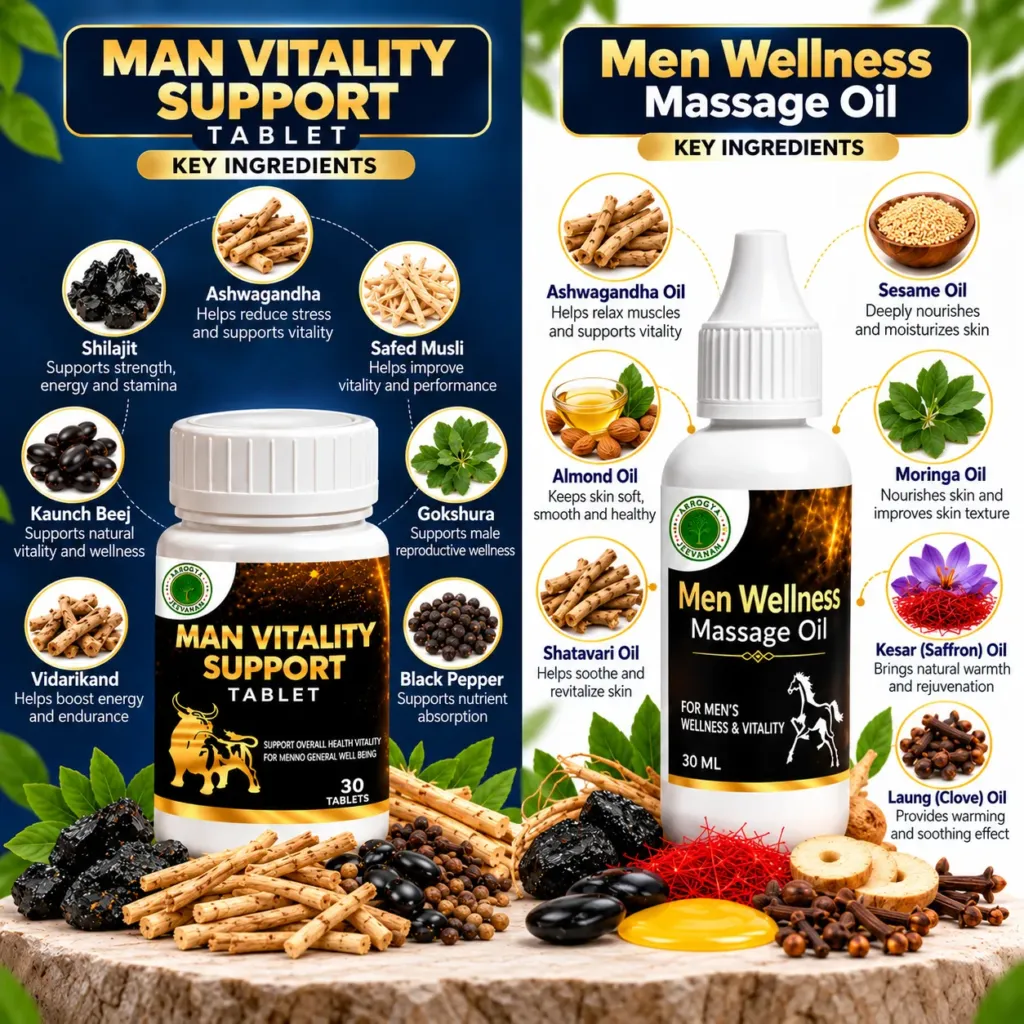 Man Vitality Support Combo – Natural Energy & Stamina Support