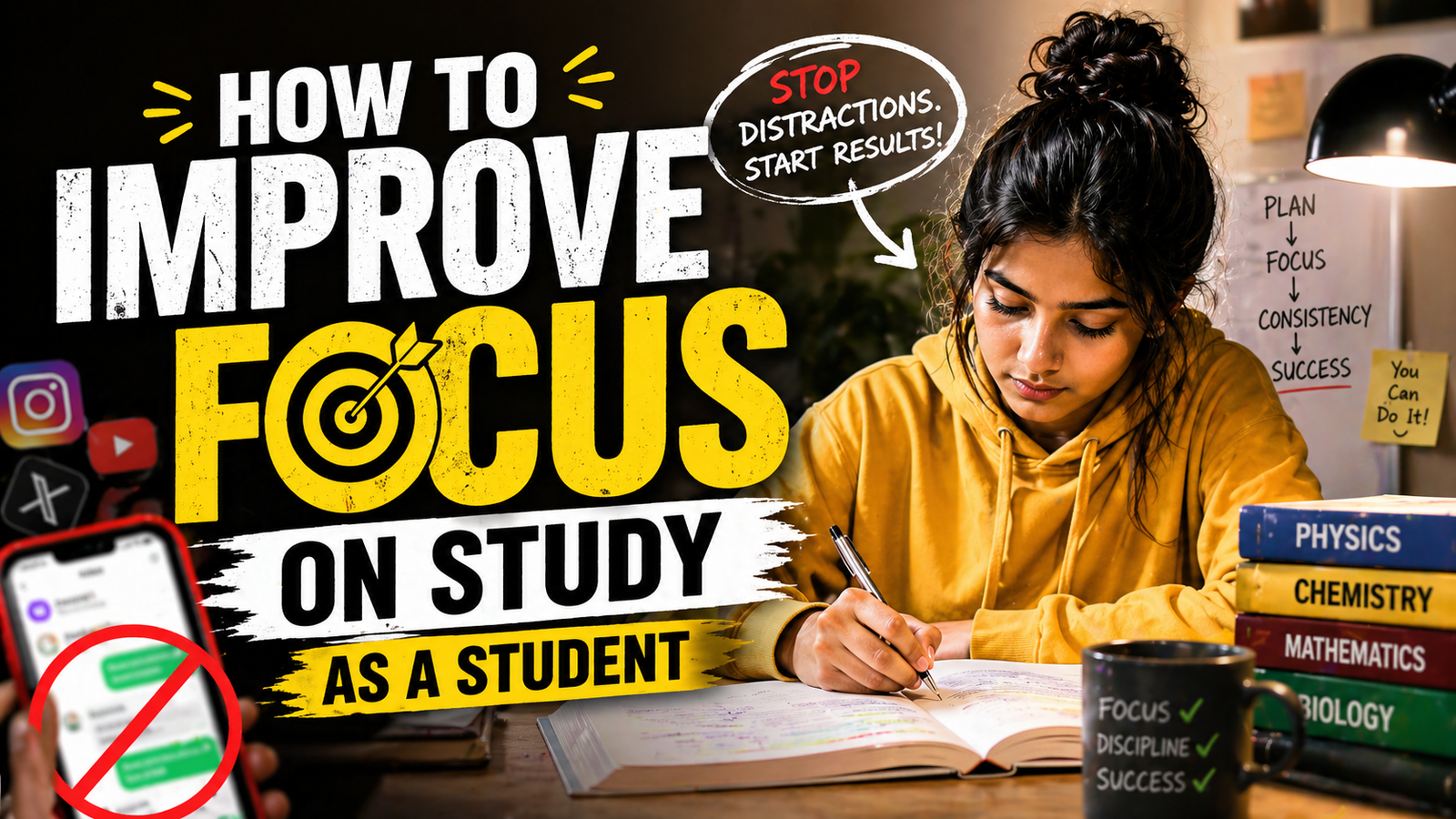 Study Focus Kit How to Improve Focus on Study -Actually Works for Students